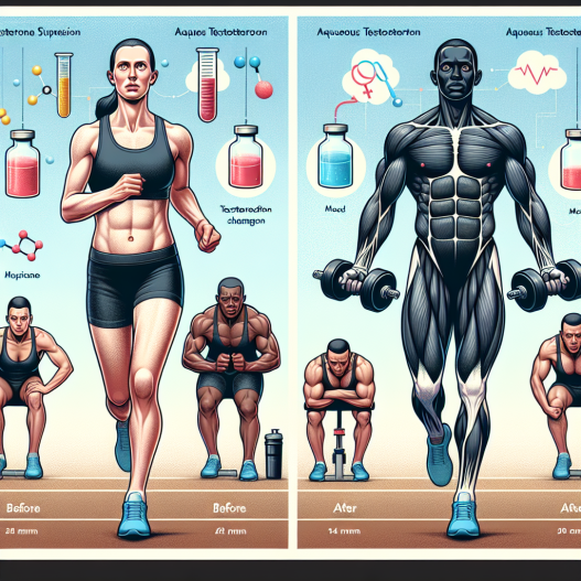 Long-term effects of aqueous testosterone suspension in athletes