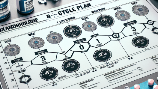 Sample cycle plan for oxandrolone: 8 weeks