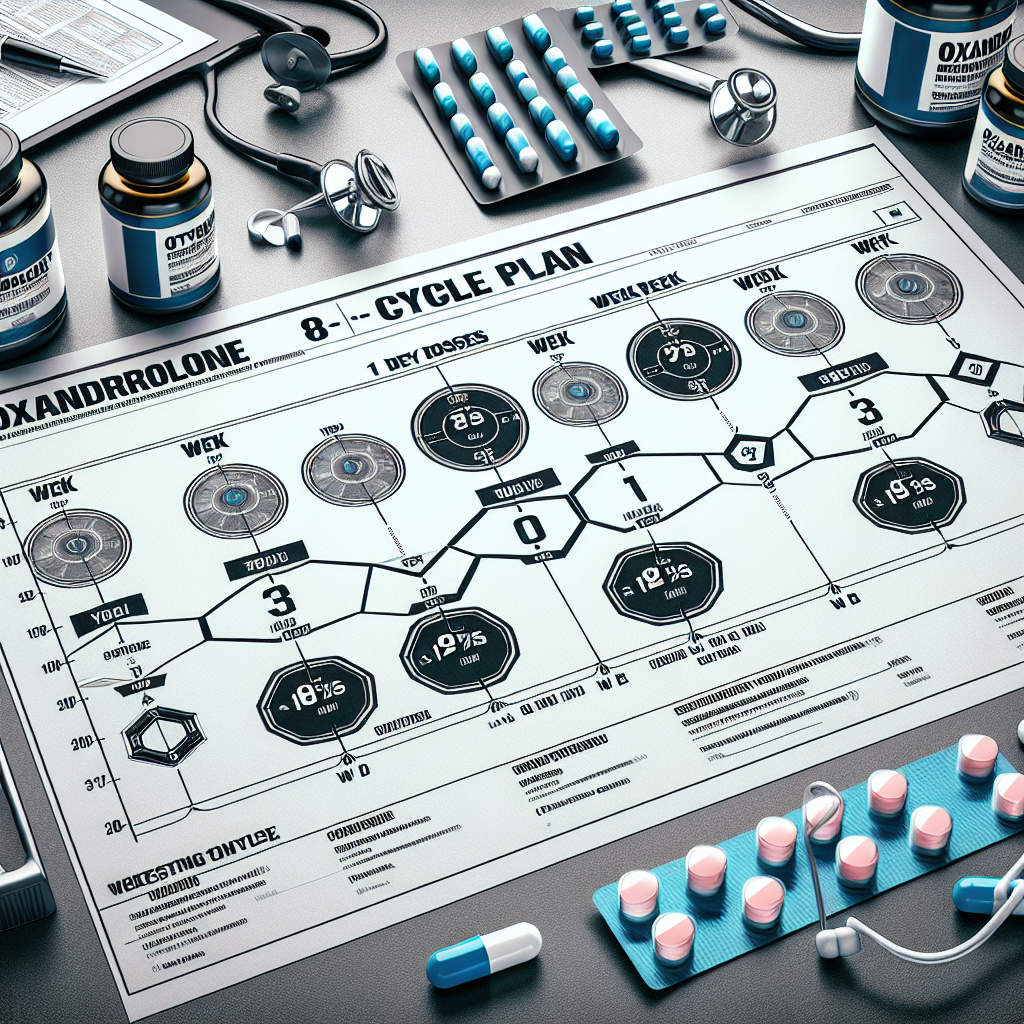 Sample cycle plan for oxandrolone: 8 weeks